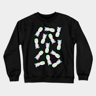 Pineapples Iridescent Holographic Crewneck Sweatshirt